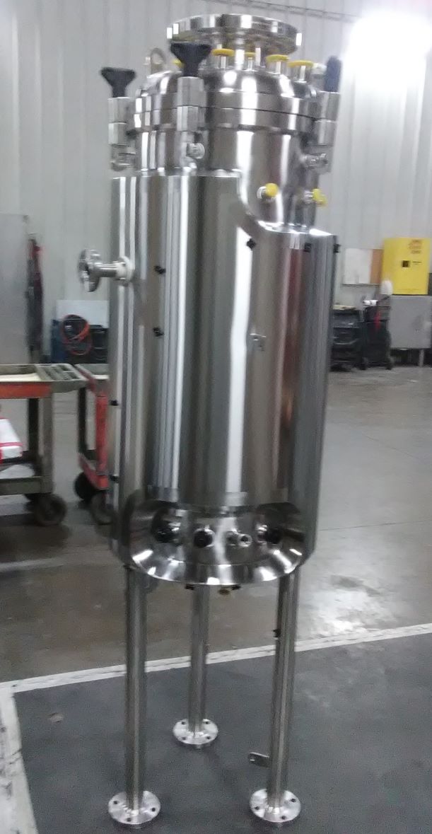 (4) UNUSED 245 Liter (65 Gallon) 316L Sanitary Stainless Steel Jacketed Reactor/Fermenter. Built By Stainless Technology. Internal rated 60/FV PSI @ 350 Deg. F. Jacket rated 150/FV PSI @ 350 Deg. F. Outlet Valves Included. 20